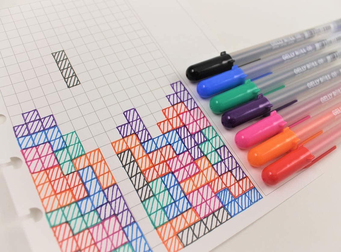imageSAKURA Gelly Roll Gel Pens  Medium Point Ink Pen for Journaling Art or Drawing  Assorted Colored Ink  10 PackClassic Black Ink