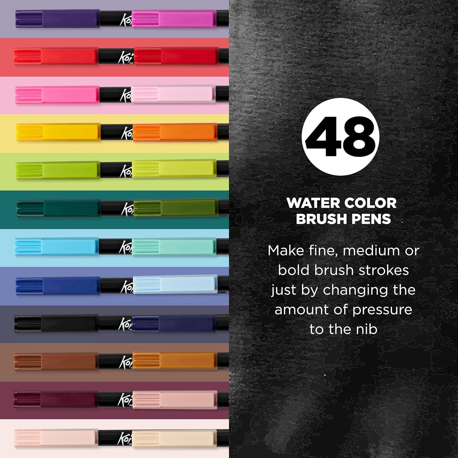 SAKURA Koi Coloring Brush Pens – Watercolor Brush Pen Set – Assorted ...