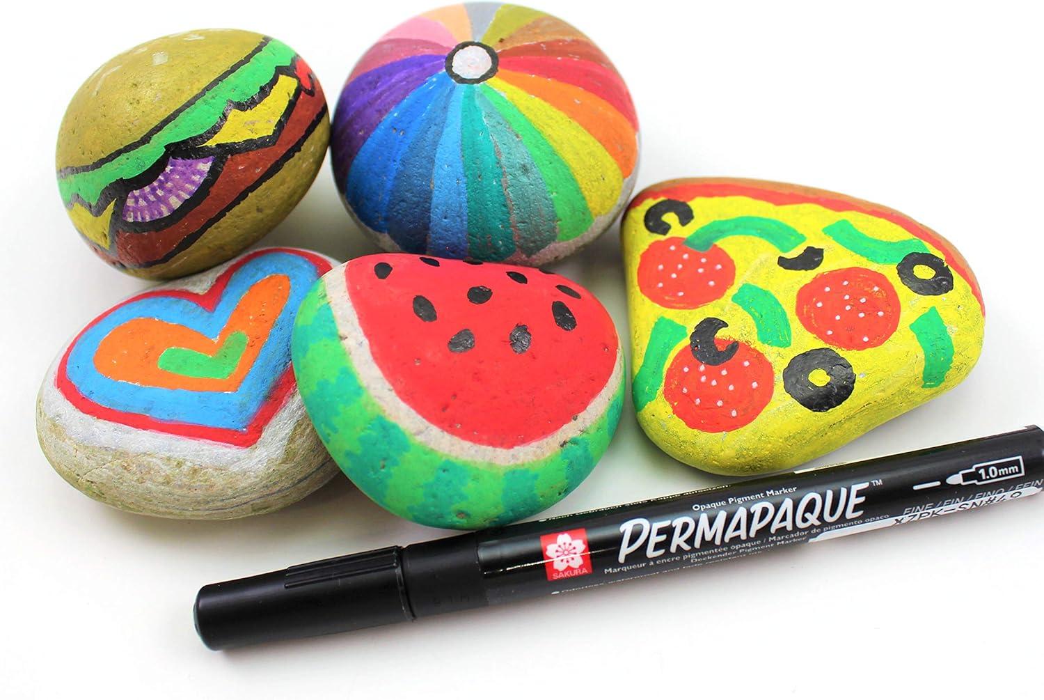 imageSAKURA Permapaque Paint Markers  Assorted Bright Colors  10 mm Markers Pens  7 PackMetallic