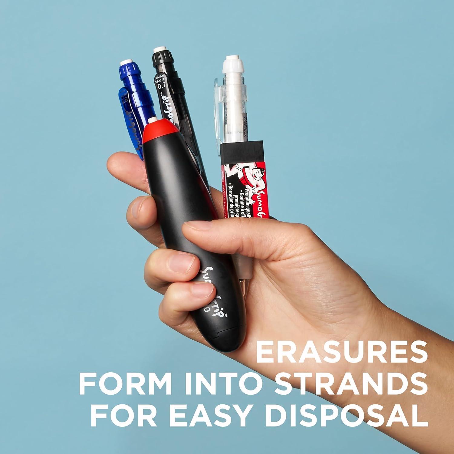 imageSakura SumoGrip Block Eraser  Microporous Erasers for School Drawing and Writing  Black Color  Small Size B803 PackSumoGrip Premium Block Eraser B80  3 CT