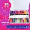 imageSAKURA Gelly Roll Gel Pens  Gift Set  Assorted Colored Ink with Special Effects  74 Pack ampamp 3D Souffl Pen  Opaque White and Pastel Ink Colors  10 Pack