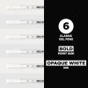 imageSAKURA Gelly Roll Gel Pens  Medium ampamp Bold Tip Ink Pens for Journaling Art or Drawing  Classic White Ink  0810 Assorted Tip Sizes  6 Pack1 Count Pack of 6