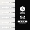 imageSAKURA Gelly Roll Gel Pens  Medium ampamp Bold Tip Ink Pens for Journaling Art or Drawing  Classic White Ink  0810 Assorted Tip Sizes  6 Pack1 Count Pack of 6