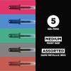 imageSAKURA Gelly Roll Metallic Gel Pens  Pens for Scrapbook Journals or Drawing  Metallic Silver Ink  Medium Line  6 PackDark Metallic Gel