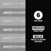 imageSAKURA Gelly Roll Metallic Gel Pens  Pens for Scrapbook Journals or Drawing  Metallic Silver Ink  Medium Line  6 PackMetallic Silver Ink