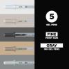 imageSAKURA Gelly Roll Moonlight 06 Gel Pens  Fine Point Ink Pen for Journaling Art or Drawing  Assorted Colored Ink  Fine Line  25 PackGray Ink