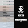 imageSAKURA Gelly Roll Moonlight 10 Gel Pens  Bold Ink Pen for Journaling Art or Drawing  Gray ampamp Opaque Ink  Bold Line  10 Pack