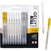 imageSAKURA Gelly Roll Retractable Gel Pens Colored  Stardust Glitter Gel ampamp Medium Point  for Journaling Art or Drawing  with Assorted Colored Ink  10 Pens1 Count Pack of 10
