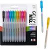 imageSAKURA Gelly Roll Retractable Gel Pens Colored  Stardust Glitter Gel ampamp Medium Point  for Journaling Art or Drawing  with Assorted Colored Ink  10 Pens1 Count Pack of 10