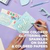 imageSAKURA Gelly Roll Stardust Galaxy Glitter Gel Pens  Bold Point Ink Pen for Lettering Drawing Invitations ampamp Stationery  Assorted Colored Ink  Bold Line  6 PackStardust Glitter