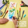 imageSAKURA Koi Coloring Brush Pens  Watercolor Brush Pen Set  Assorted Colors  12 PackAsst Gray 6pc Set