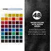 imageSAKURA Koi Pocket Field Sketch Kit  Watercolor Sets for Painting On The Go  48 Colors  1 Water Brush  1 Sponge  1 Mixing Palette