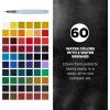 imageSAKURA Koi Studio Kit  Watercolor Sets for Studio Art or Art On the Go  60 Colors  2 Water Brushes  2 Sponges  2 Palettes