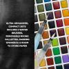 imageSAKURA Koi Studio Kit  Watercolor Sets for Studio Art or Art On the Go  60 Colors  2 Water Brushes  2 Sponges  2 Palettes