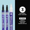 imageSAKURA PenTouch Paint Markers  UV Marker Pen for Black Lights  UV Visible Ink  Assorted Tips Size  3 Pack