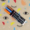 imageSAKURA Permapaque Paint Markers  Assorted Bright Colors  10 mm Markers Pens  7 PackMetallic
