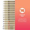 imageSAKURA Pigma Micron Black Ink Multitip Set 16 Pack