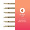 imageSAKURA Pigma Micron Fineliner Pens  Archival Black Ink Pens  for Writing Drawing or Journaling  Assorted Point Sizes  10 PackBlack