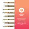 imageSAKURA Pigma Micron Fineliner Pens  Archival Gray Ink Pens  for Writing Drawing or Journaling  Assorted Point Sizes  8 Pack1 Count Pack of 8