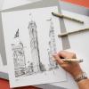 imageSAKURA Pigma Micron Fineliner Pens  Archival Gray Ink Pens  for Writing Drawing or Journaling  Assorted Point Sizes  8 Pack1 Count Pack of 8