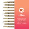 imageSAKURA Pigma Micron Fineliner Pens  Archival Gray Ink Pens  for Writing Drawing or Journaling  Assorted Point Sizes  8 Pack10 Pens