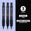 imageSAKURA SumoGrip Pencil with Comfort Grip  07 mm Ergonomic Mechanical Pencil  Clear Gray  3 PackGrey