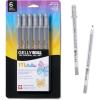 imageSAKURA Gelly Roll Metallic Gel Pens  Pens for Scrapbook Journals or Drawing  Metallic Silver Ink  Medium Line  6 PackMetallic Silver Ink