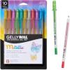 imageSAKURA Gelly Roll Metallic Gel Pens  Pens for Scrapbook Journals or Drawing  Metallic Silver Ink  Medium Line  6 PackMulti Colored10 Piece