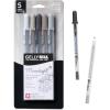 imageSAKURA Gelly Roll Moonlight 06 Gel Pens  Fine Point Ink Pen for Journaling Art or Drawing  Assorted Colored Ink  Fine Line  25 PackGray Ink