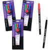 imageSAKURA Gelly Roll UV Pen  UV Gel Ink Pen  Invisible Ink Pen  with UV Keychain Flashlight  Bold Ink Pen for Art or Drawing  Red Green ampamp Blue Ink  9 Pens 3 Lights
