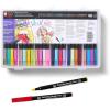 imageSAKURA Koi Coloring Brush Pens  Watercolor Brush Pen Set  Assorted Colors  48 Pack48 Color Set