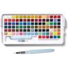 imageSAKURA Koi Studio Kit  Watercolor Sets for Studio Art or Art On the Go  96 Colors  1 Water Brush  1 Palette
