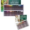 imageSAKURA Oil Pastels CrayPas Expressionist  50 Sticks Set ampamp MultiCultural  12 Colors Soft Oil Pastels for Artists Premium Quality