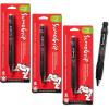 imageSAKURA SumoGrip Pencil with Comfort Grip  07 mm Ergonomic Mechanical Pencil  Clear Gray  3 PackGrey