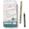 imageSAKURA Zentangle Tool Set  1 Black Pigma Micron Pens 2 Gray Micron Pens 1 Black Graphite Pencil 1 Tortillion 5 35quot White Paper Tiles  White Zentangle Tiles  10 Piece Set
