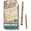 imageSakura Zentangle Renaissance Tool Set  1 Black Micron Pen 2 Brown Micron Pens 1 White Charcoal Pencil 1 Black Graphite Pencil 2 Tortillions 5 35quot Tan Paper Tiles  Tan Tiles  12 Piece Set