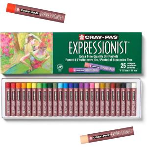 imageSAKURA CrayPas Expressionist Oil Pastel Set  Soft Oil Pastels for Artists  25 Colors