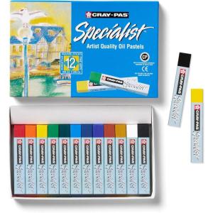 imageSAKURA CrayPas Specialist Oil Pastel Set  Soft Oil Pastels for Artists  36 Pieces1 Count Pack of 12