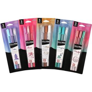 imageSAKURA Gelly Roll Moods Five Giftable 3 Pk Sets Calm Love Gratitude Inspire ampamp Mindful 15 Gel Pens