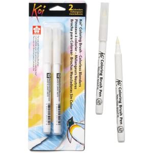 imageSAKURA Koi Coloring Brush Pens  Watercolor Brush Pen Set  Assorted Colors  48 PackBlender 2pk