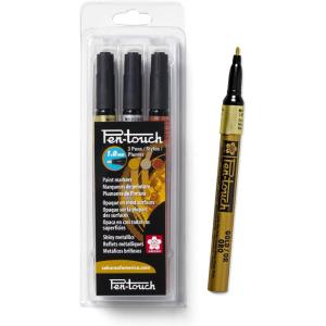imageSAKURA PenTouch Paint Markers  Permanent Marker Pen  Assorted Colors  Fine Tip Size  7 Pack1 Count Pack of 3