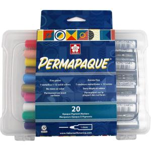 imageSAKURA Permapaque Paint Markers  Assorted Bright Colors  10 mm Markers Pens  7 PackAssorted