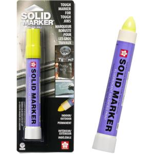 imageSAKURA Solidified Paint Solid Marker 14 to 392 Degrees F Fluorescent Yellow 465911 Count Pack of 1