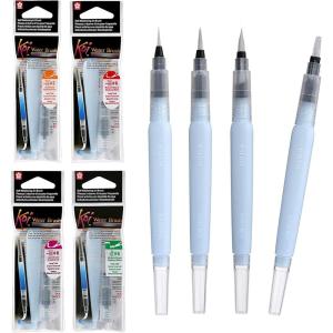 imageSakura Koi Water Brush  Brush for Watercolor  9 ml Tank  4 Assorted Brush Tips