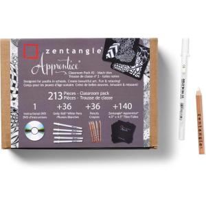 imageSakura Zentangle Zendala Tool Set  Official Zentangle White Circular Paper Tiles  4625quot Tiles  11 Pieces1 Count Pack of 213