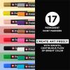 imageSAKURA Permapaque Artists Gift Set Dual Point Opaque Paint Markers Asst Archival Colors 17 PK