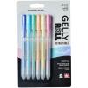 imageSAKURA Gelly Roll Retractable Gel Pens Colored  Opaque Color Set  Medium Point Ink Pen for Journaling Art or Drawing  Writes on Black Paper  Colored Gel Pens with Pastel Moonlight Ink  6 Pack1 Count Pack of 6