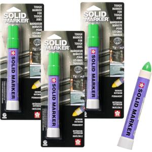 imageSAKURA Solid Marker Solidified Paint XSC329 Fluorescent Green Set of 3