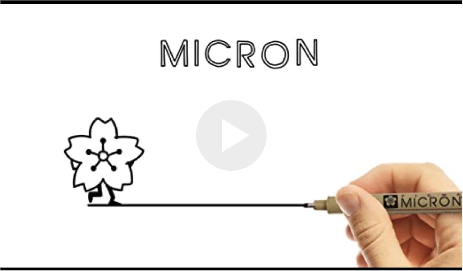 imageSAKURA Pigma Micron Fineliner Pens 03 Tip Size Archival Asst Colors 6 PK 5004901 Tip