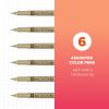 imageSAKURA Pigma Micron Fineliner Pens 03 Tip Size Archival Asst Colors 6 PK 5004903 Tip